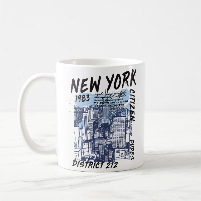 NEW YORK CITY NYC COFFEE MUGG (Vänster)