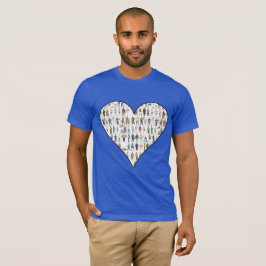 New York City NYC Fem Boroughs Heart People T-shirt