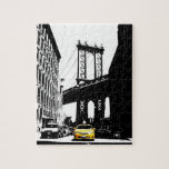 New York City Nyc Gult Taxi Brooklyn Bridge Pussel<br><div class="desc">New York City Nyc Gult Taxi Brooklyn Bridge Pop Art Bild.</div>