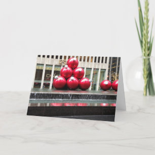 New York City NYC Juldekorationer sjätte Ave Helgkort