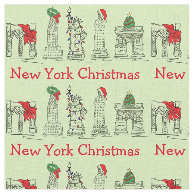 New York City NYC Jullandmark Helgdag Julafton Tyg (Närbild)
