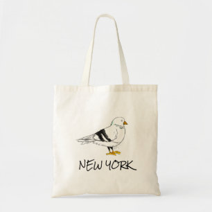 New York City NYC Resa Pigeon Bird Tote Tygkasse