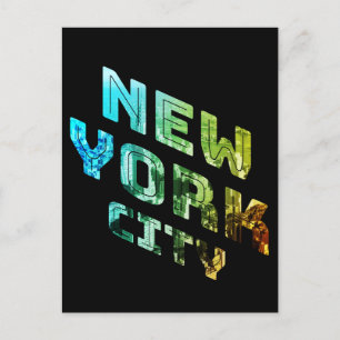 New York City NYC Skyline Downtown Manhattan Metro Vykort