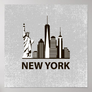 New York City NYC Skyline Poster