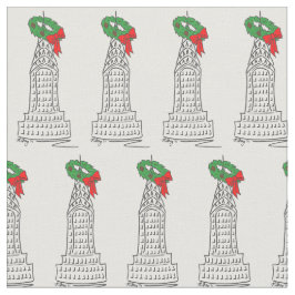 New York City NYC-Skyscraperna Juldagen Tyg