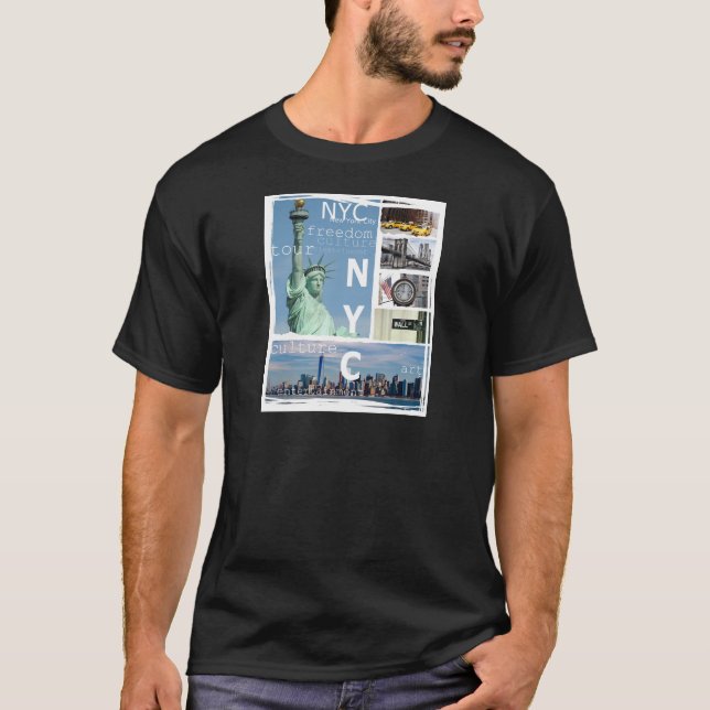 New York City Nyc T-shirt (Framsida)