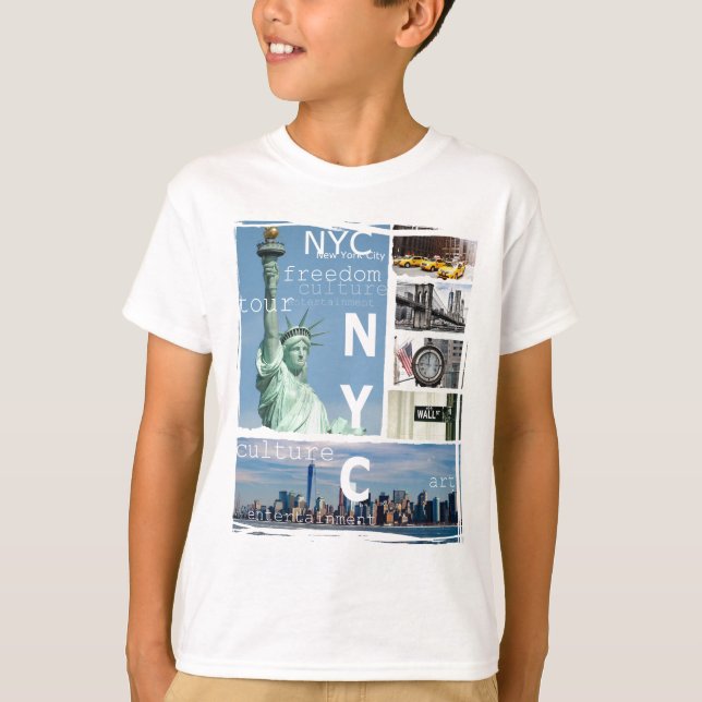 New York City Nyc Tee Shirt (Framsida)