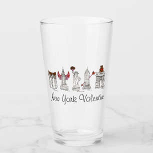 New York City NYC Valentine Helgdag Landmarks Glaskopp