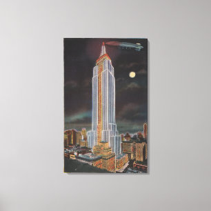 New York City NYEmpire statlig Bldg in Canvastryck