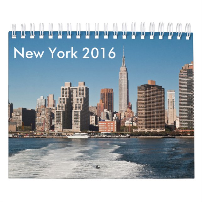 New York City och Manhattan kalender 2016 (Omslag)