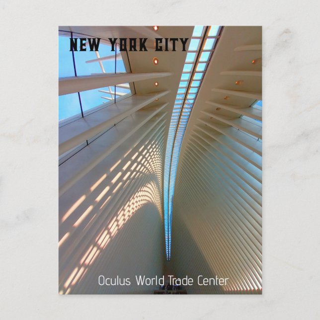 New York City - Oculus World Trade Center Vykort (Framsida)