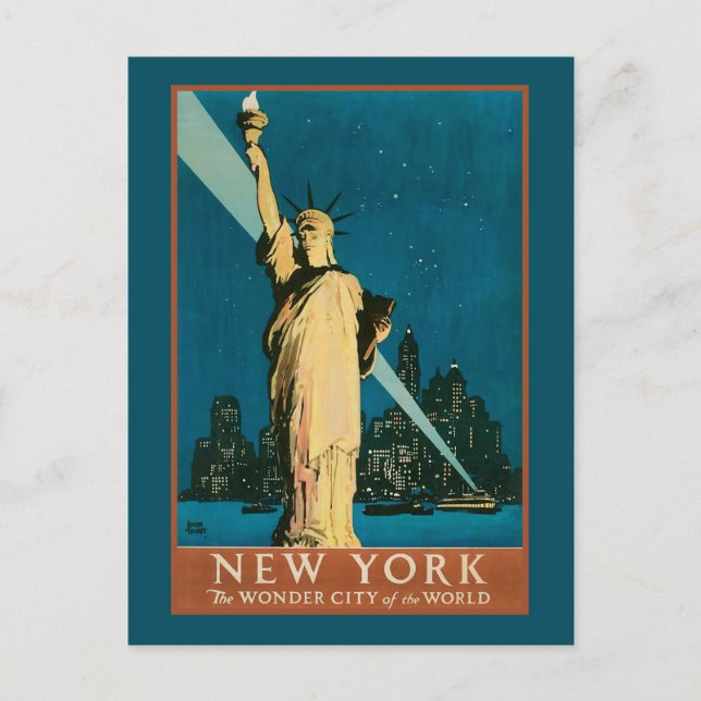 New York  City of the World Vykort (Framsida)