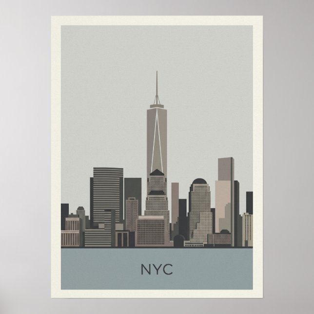 New York City One World Trade Center Poster (Framsidan)
