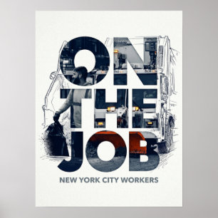 New York City På Jobbet Arbetare Poster