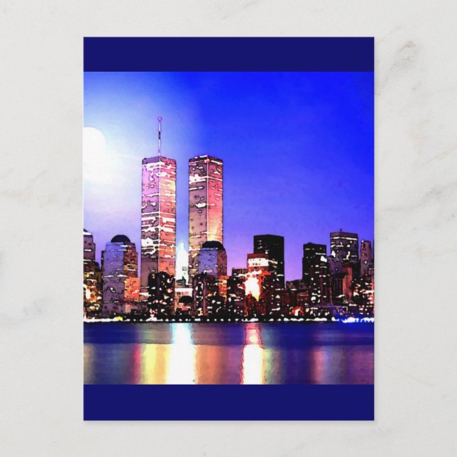New York City på natten Vykort (Framsida)