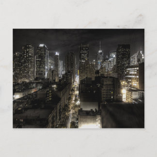 New York City på natten Vykort