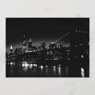New York City på nattinbjudan Inbjudningar