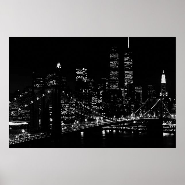 New York City på Night Poster (Framsidan)
