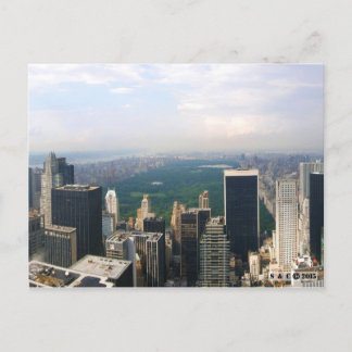 New York City Panoramic Skyline Postcard Vykort