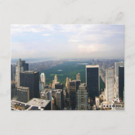 New York City Panoramic Skyline Postcard Vykort