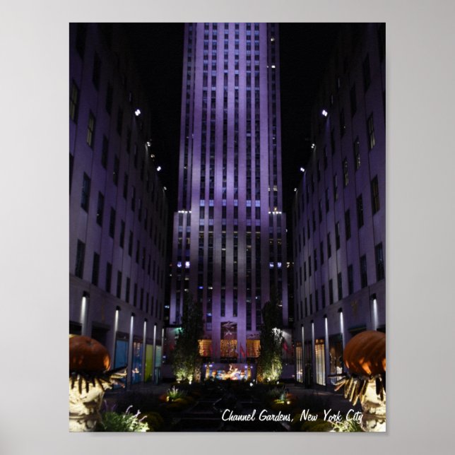 New York City Photography Channel Gardens NYC Poster (Framsidan)