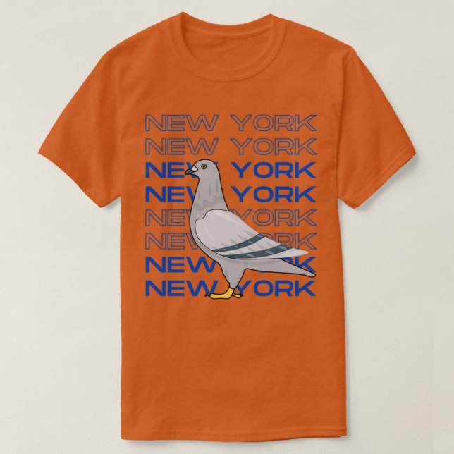 New York City Pigeon Sticker T Shirt (Design framsida)