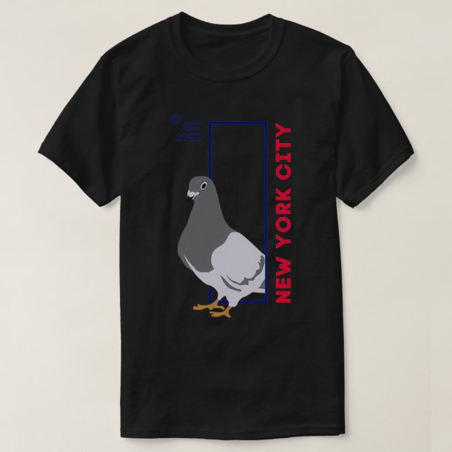 New York City Pigeon T Shirt (Design framsida)