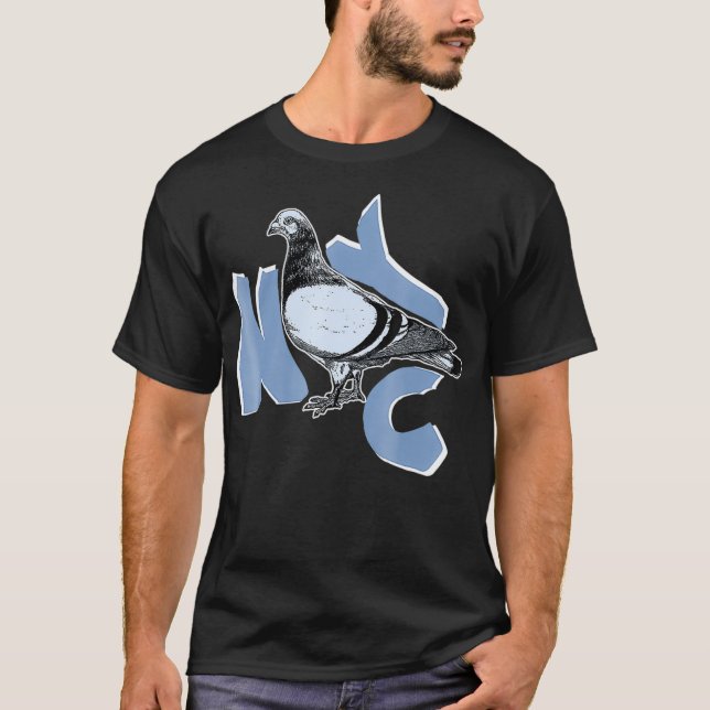 New York City Pigeon T Shirt - NYC Animals och (Framsida)