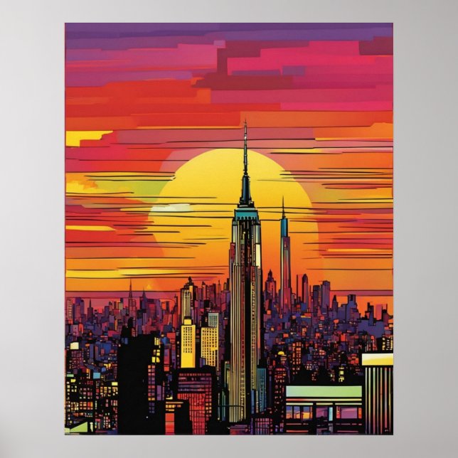 New York City (pop art) Poster (Framsidan)