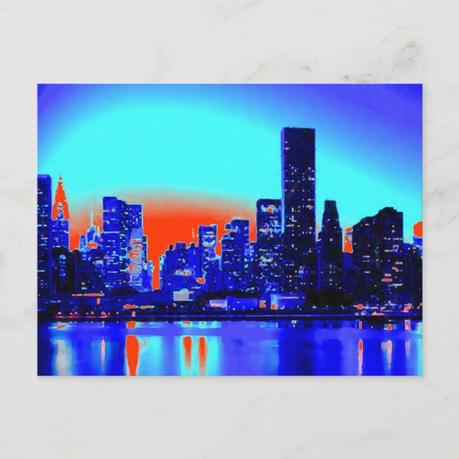 New York City Pop Art Postkort Vykort (Framsida)