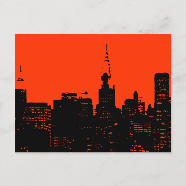 New York City Pop Art Postkort Vykort (Framsida)