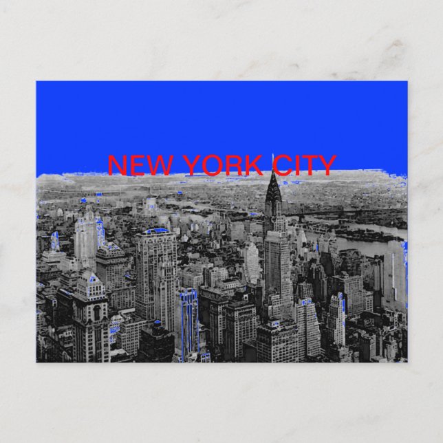 New York City Pop Art Postkort Vykort (Framsida)