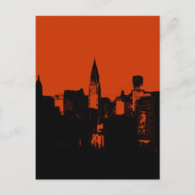 New York City Pop Art Postkort Vykort (Framsida)