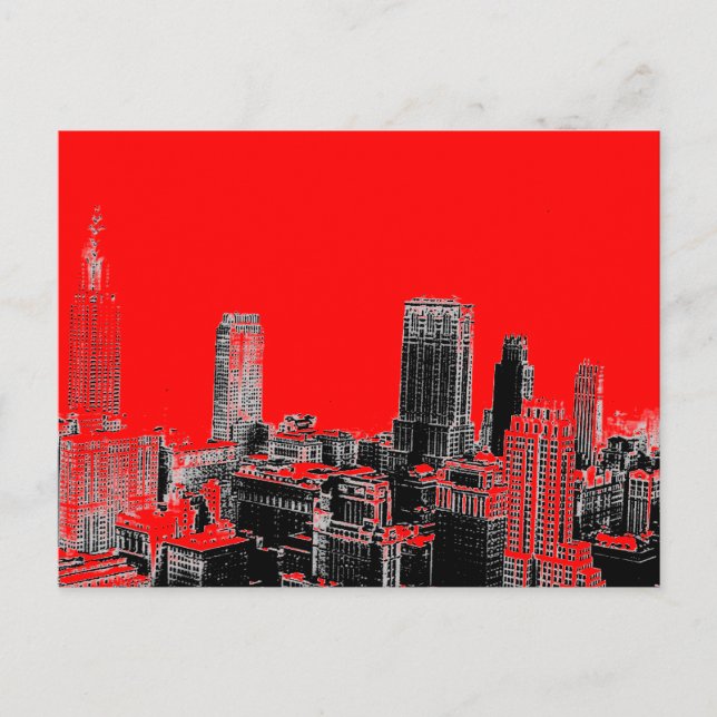 New York City Pop Art Postkort Vykort (Framsida)