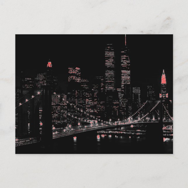 New York City Pop Art Postkort Vykort (Framsida)