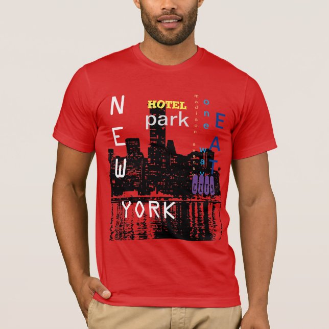 New York City Pop Art T Shirt (Framsida)