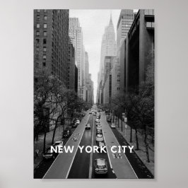 New York City Poster als Wanddeko in schwarz-weiß