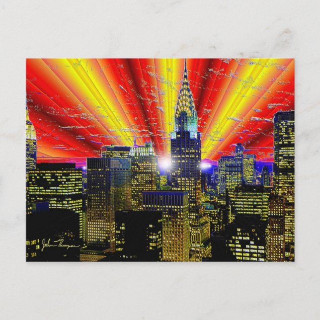 New York City-postkort Vykort (Framsida)