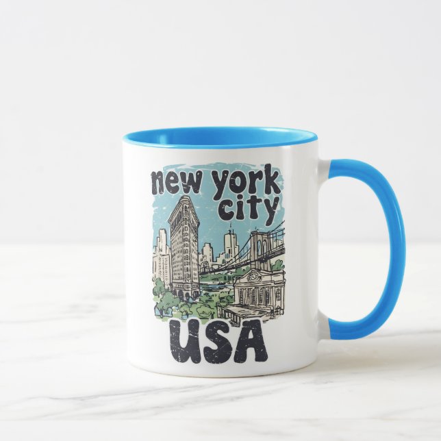 New York City Pride Cool Siluett Söt Mugg (Höger)