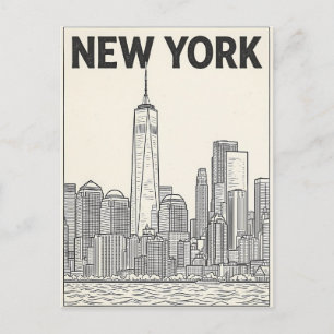 New York City resebrevkort Vykort