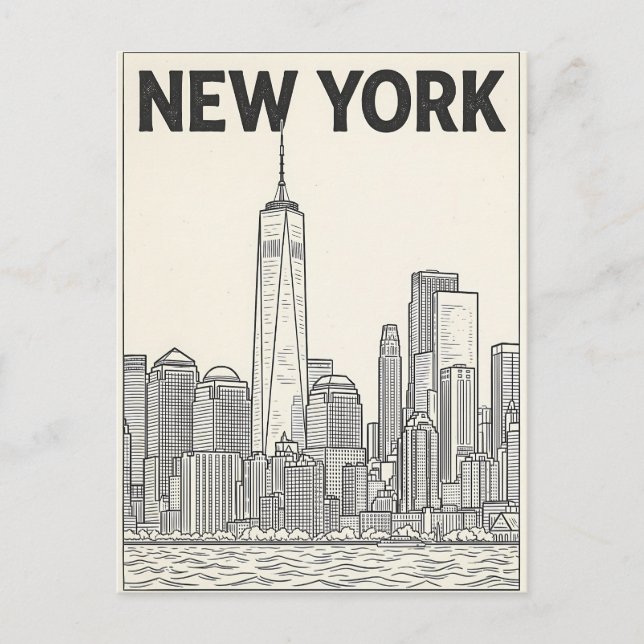 New York City resebrevkort Vykort (Framsida)