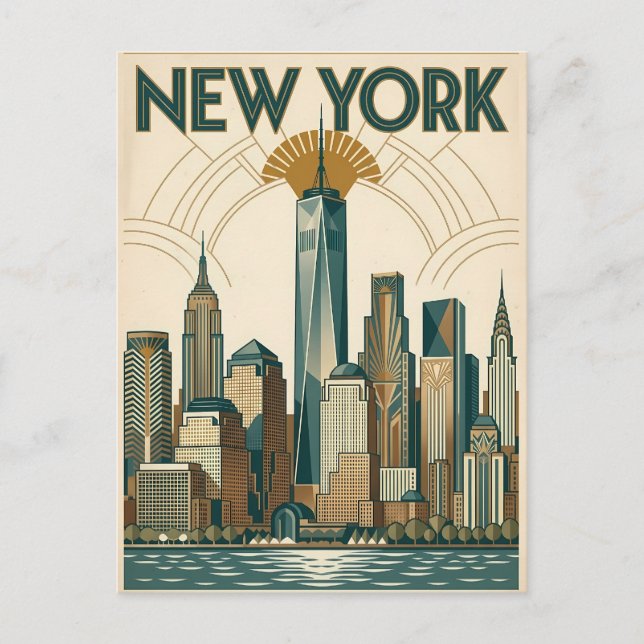 New York City resebrevkort Vykort (Framsida)