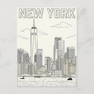 New York City resebrevkort Vykort