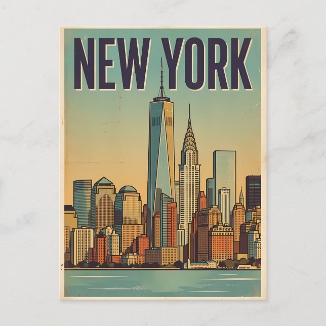 New York City resebrevkort Vykort (Framsida)