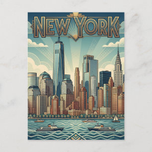 New York City resebrevkort Vykort