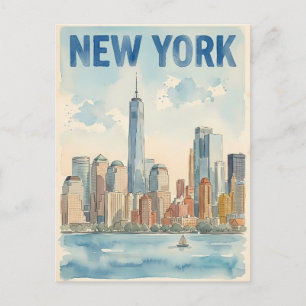 New York City resebrevkort Vykort
