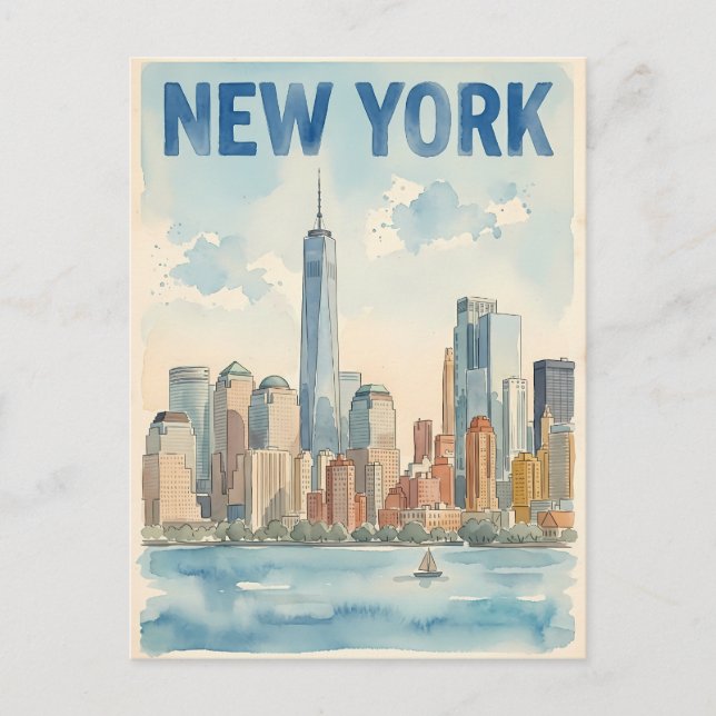 New York City resebrevkort Vykort (Framsida)