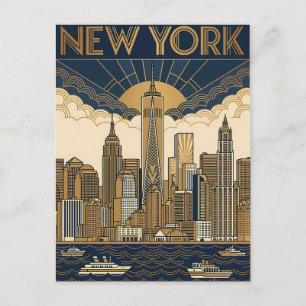 New York City resebrevkort Vykort