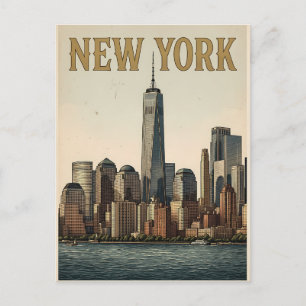 New York City resebrevkort Vykort