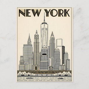 New York City resebrevkort Vykort